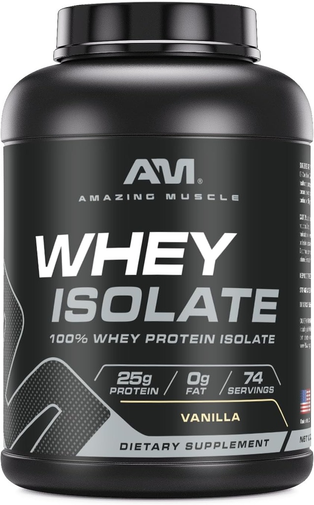 Amazing Muscle Whey Protein Isolate Powder 