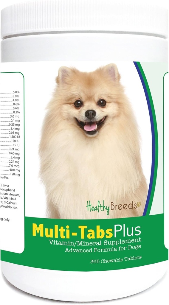 Terveet rodut Pomeran Multi-Tabs Plus purutabletit 365