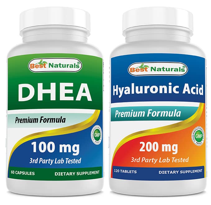 Best Naturals DHEA 100 mg & Hyaluronic Acid 200 mg