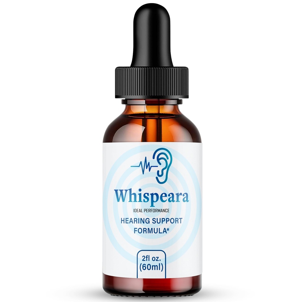 Whispeara Tinnitus Relief för Ringing Ears Drops, Ring Clear Tinnitus Liquid Drops, Maximum Strength, Advanced Formula Hearing Supplement, Ear Ringing Tinnitus, Whispeara Reviews (1 Pack)
