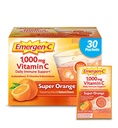 Emergen-C 1000 mg C-vitamiini Powder for Daily Immuuni tuki Kofeiinitonta C-vitamiini täydentää sinkkiä ja mangaania, B-vitamiinit ja electrolyyttejä, Super Orange Flavor - 30