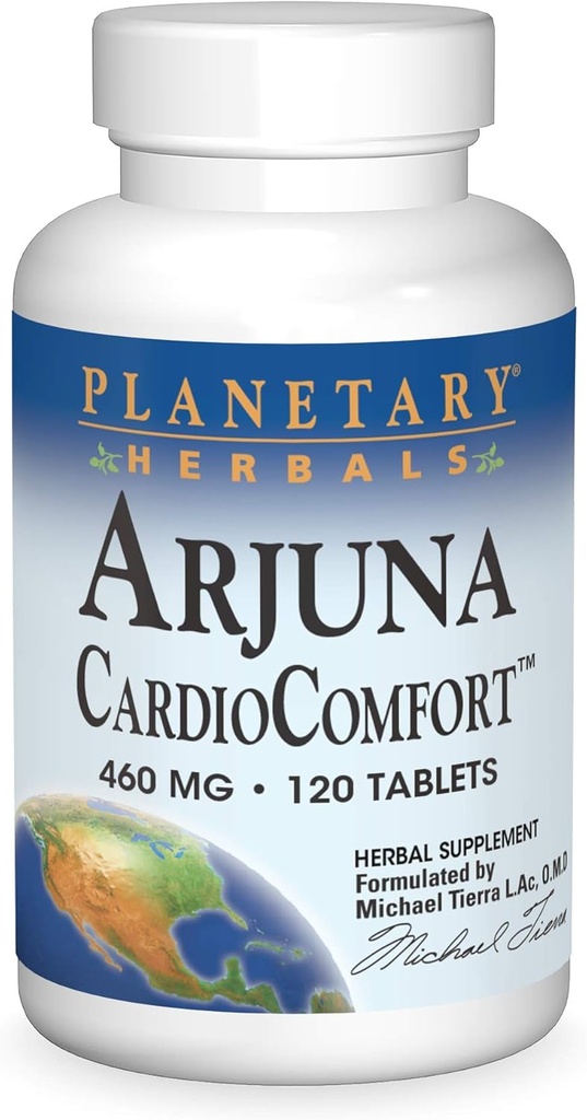Planetaariset kasvit Arjuna CardioComfort*, tuki sydän- ja verisuonijärjestelmälle*, 460 mg - 120 tablettia