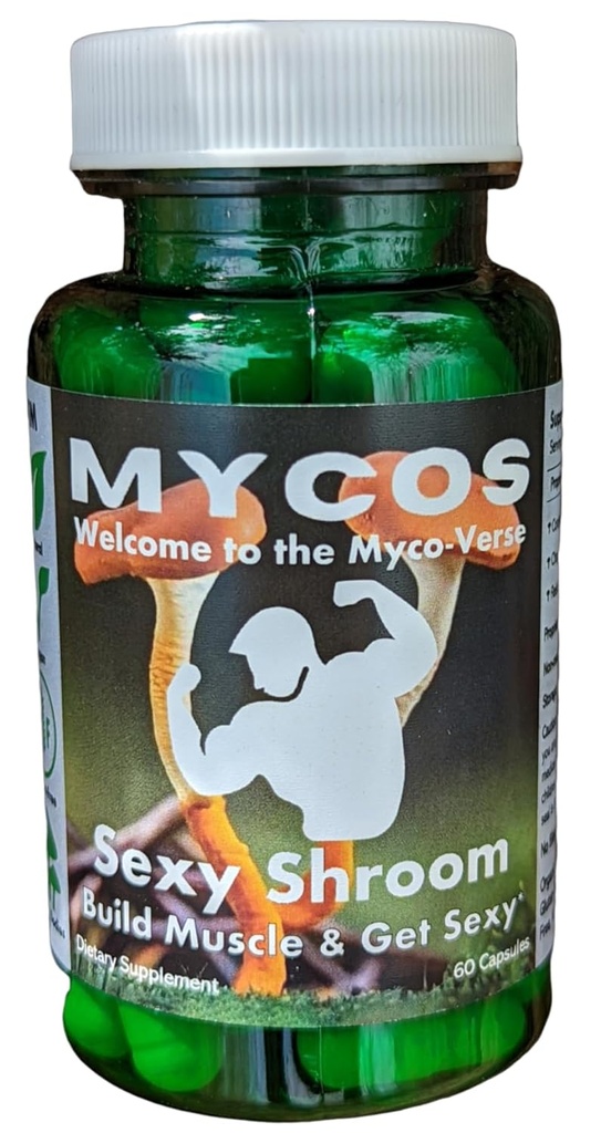 Mycos Shrooms, Sexy Shroom, ökar sexuell körning och fysisk prestanda, Mushroom Supplement med riktad extraktion,