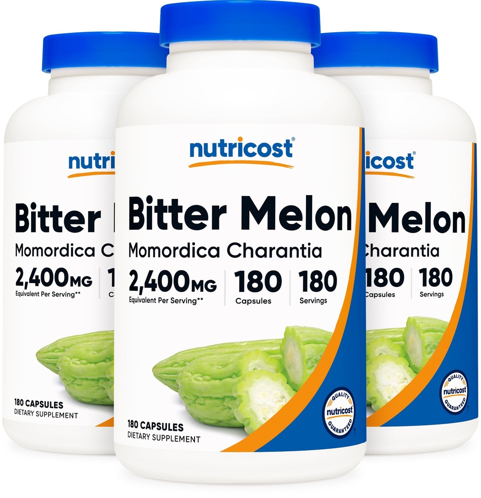 Nutricost Bitter Melon 600mg, 180 kapselia (3 pulloa)