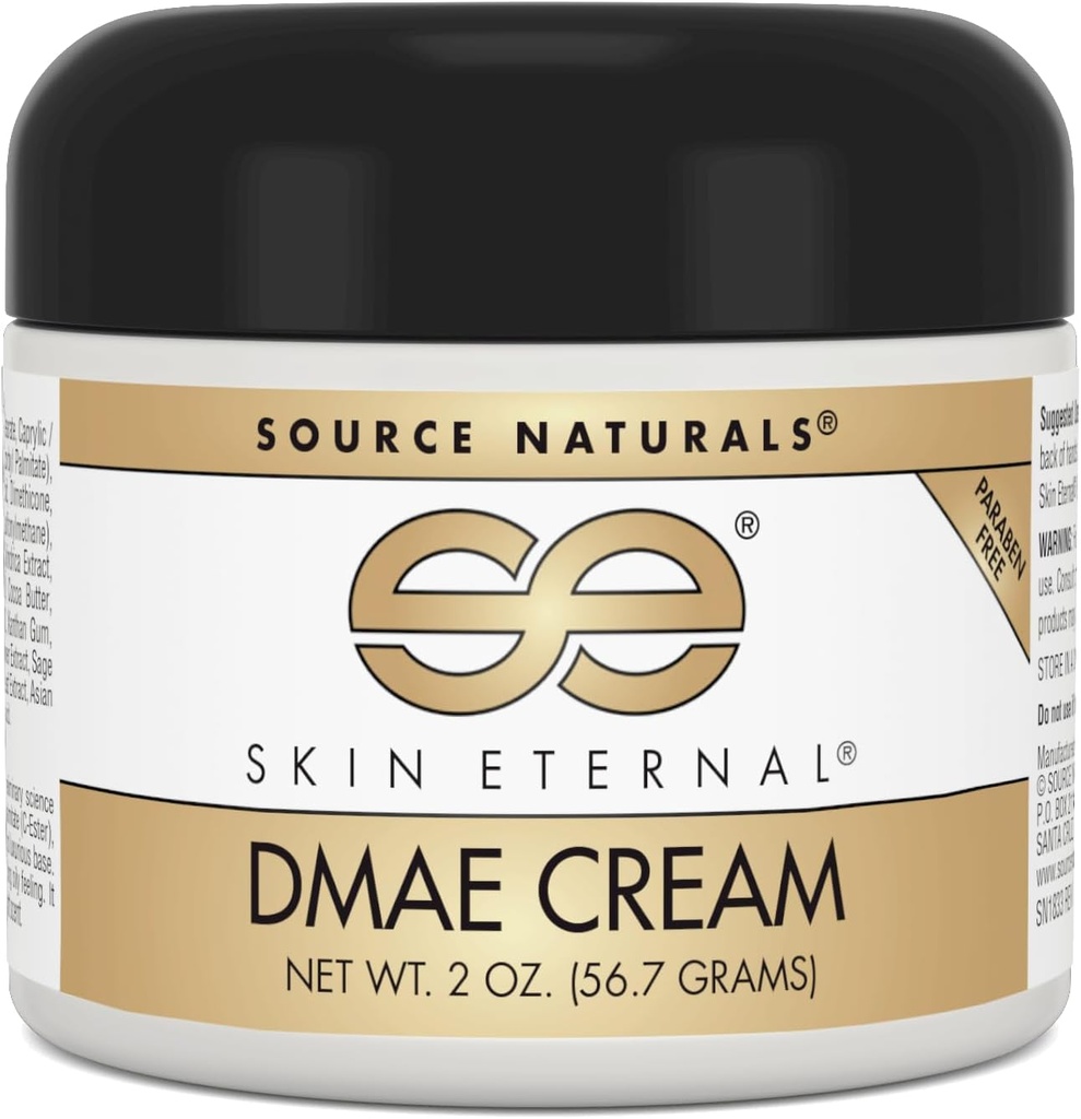 Source Naturals ihon ikuisen DMAE Cream, Paraben ilmaiseksi - 2 oz