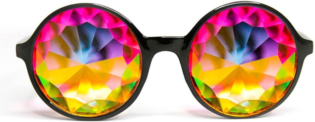 GloFX Xtra Lite Kaleidoskooppi Lasit Kevyt lasi kristalli EDM Festival Diffraktiolasit