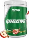 Alpha Supps - Alpha Greens Supplement | Fruit & Vegetable Superfood Powder | Över 40 naturliga växtbaserade ingredienser | Prebiotic & Probiotic Digestive Support Blend - 30 portioner (Apple Cinnamon)
