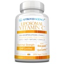 Hyväksytty tiede Liposomaalinen C-vitamiini - 1100 mg - 60 kapselia - Immunosupport, Boost Collagen, Antioksidantti - suuri imeytyminen - rasvaliukoinen - ei GMO - Vegaani - valmistettu Yhdysvalloissa