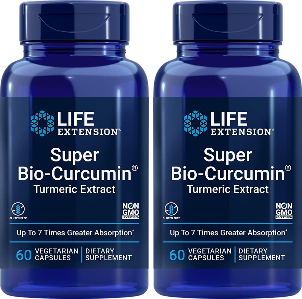 Life Extension Bio-Curcumin Elite 400 mg 60 Kasvissyöjäkapselit (2 pakkaus)
