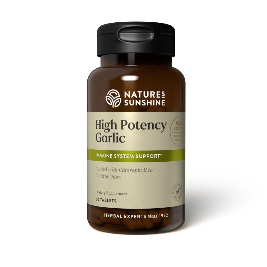 Nature's Sunshine High Potency Valkosipuli, 60 tablettia 