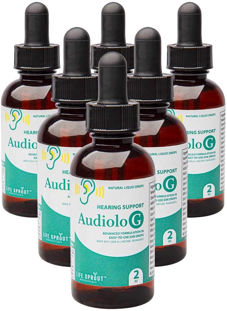 Audiolo-g Natural korvan drops Uusi käänteinen kuulon menetys Formula ...