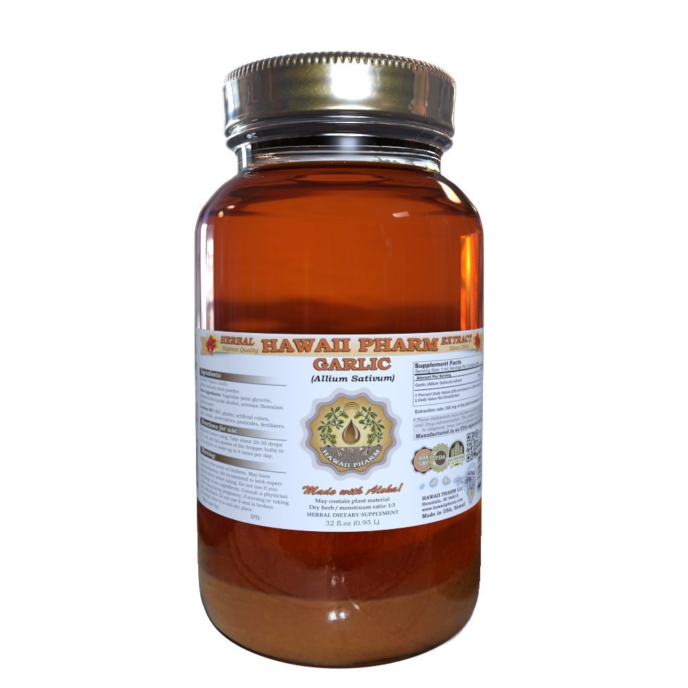 Havaiji Pharm valkosipuli (Allium sativum) Liquid Extract 32 Oz