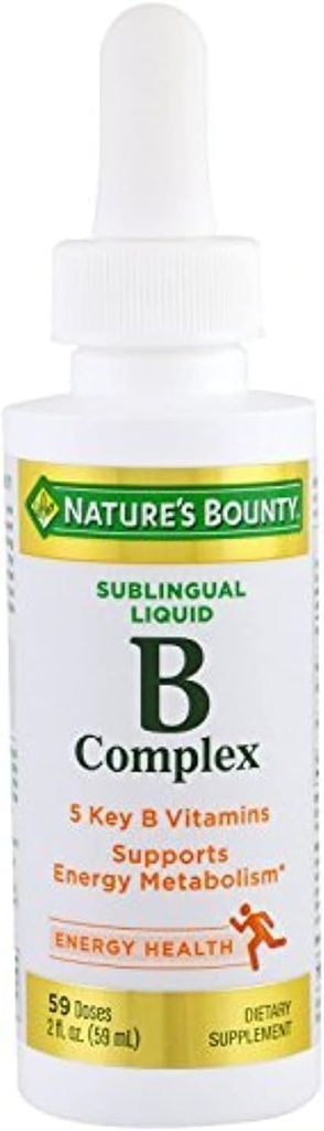 Nature's Bounty B Complex B12 sublingutive Liquid Fast Acting Dietary Supplement 2 unssi