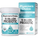 Läkares CHOICE-nybörjare Probiotics 15 miljarder CFU - 6 Diverse Strains & Organic Prebiotics, utformad för övergripande Digestive Health och stöder yrkesmässig förstoppning, Diarrhea, Gas & Bloating