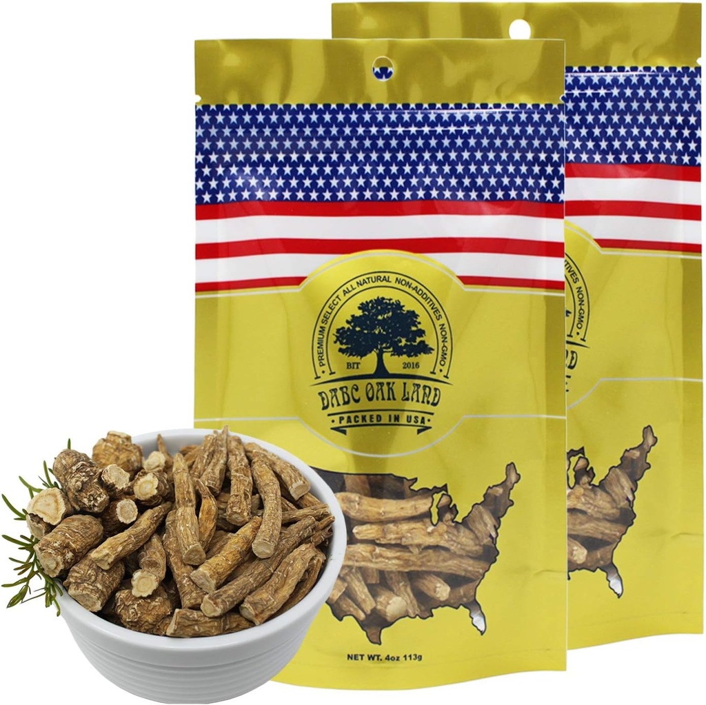 American Ginseng Slices from Wisconsin (Sliced Ginseng Root Wisconsin Grown! Useimmat käyttävät sitä tehdä Ginseng teetä! Hyvä terveys! (American Ginsengsin iso haara, 2 pakkausta 8 ouncea)
