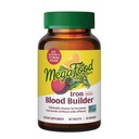MegaFood Blood Builder Iron Supplement for Women & Men - nostaa rautatasoa ilman sivuvaikutuksia - Taistelee Väsymys - B12-vitamiini, Foolihappo ja C-vitamiini - Vegaani - 60 Mini Tabletit (30 tarjoilua)