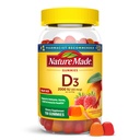 Nature Made D3-vitamiini 2000 IU Per Serving Gummies, Bone, Hampaat, Lihas-ja immuuniterveyden tuki, 75 päivän tarjonta, 150 D-vitamiini Gummies aikuisille