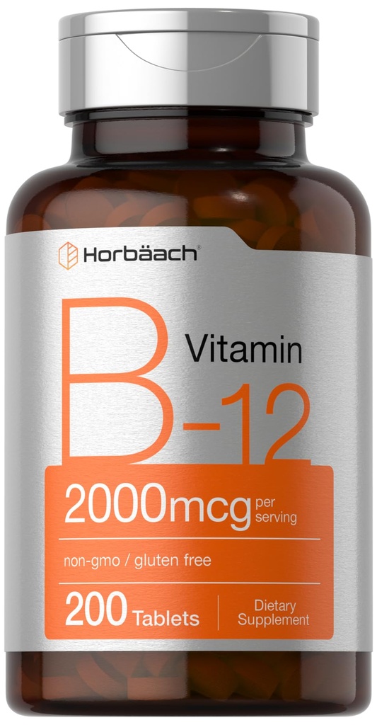 Horbäach B12-vitamiini 2000 mikrog 200 tablettia