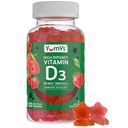D3-vitamiini Gummies 5000 IU 125mcg D3-vitamiinia - Tuki immuunituelle, vahvalle luunterveydelle - ei-muuntogeeniselle organismille (GMO), gluteeniton, maitotuotevapaa, D-vitamiinin Gummy (±120)