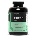 LEGION Triton Fish Oil Capsules - Triple Strength Omega 3 Essential rasvahapot E-vitamiini & sitruunaöljyä maksimiabsorptioon, tuoreus & puhtaus - 2400 mg EPA & DHA per Serving, 30 Svgs