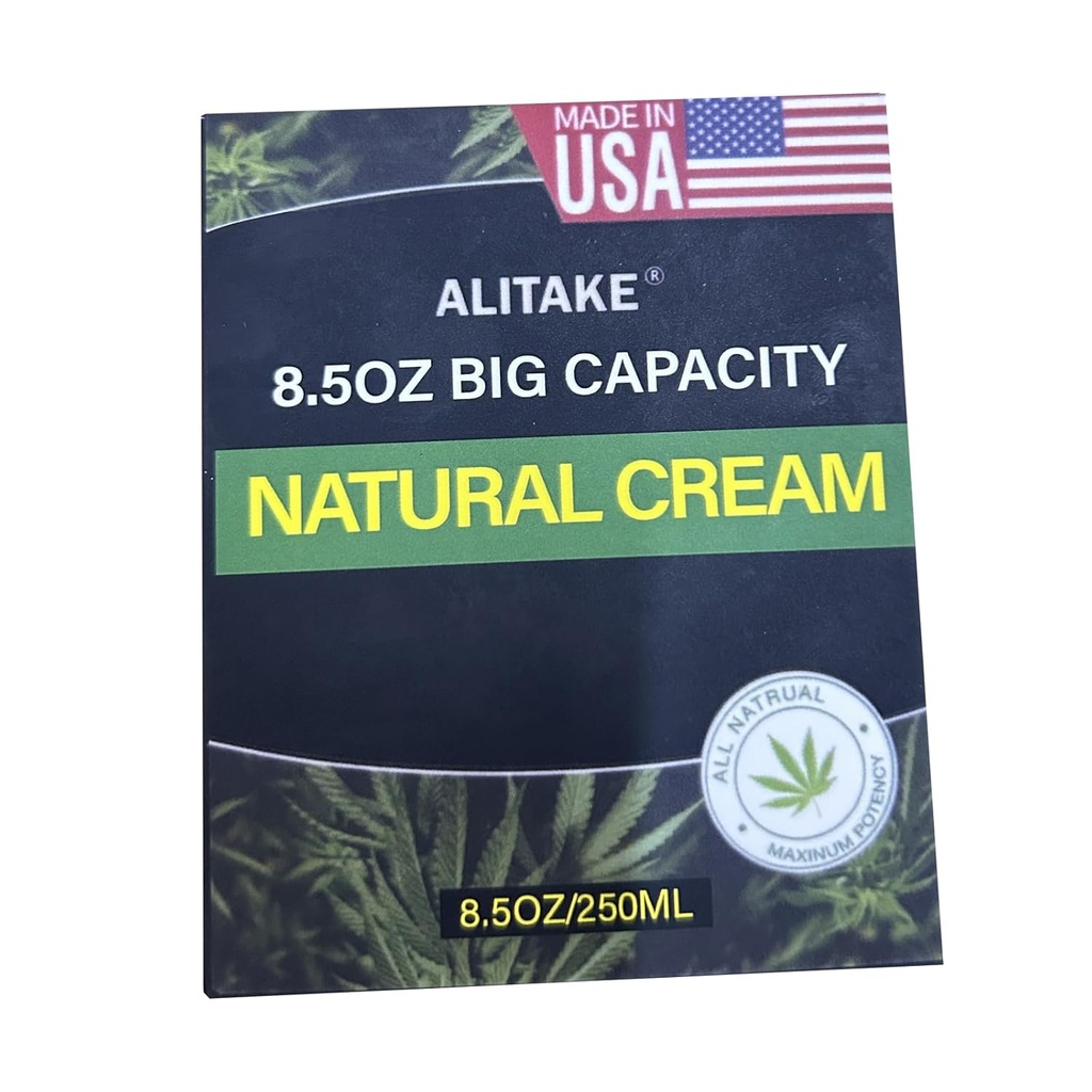 8,5 oz Natural Cream, iso kapasiteetti - Kaikki luonnolliset Formula - Absorbs nopeasti