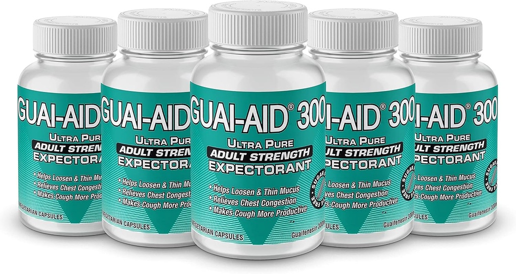 500 GUAI-AID® Over-The-Counter Guaifenesin 300 mg Veg.