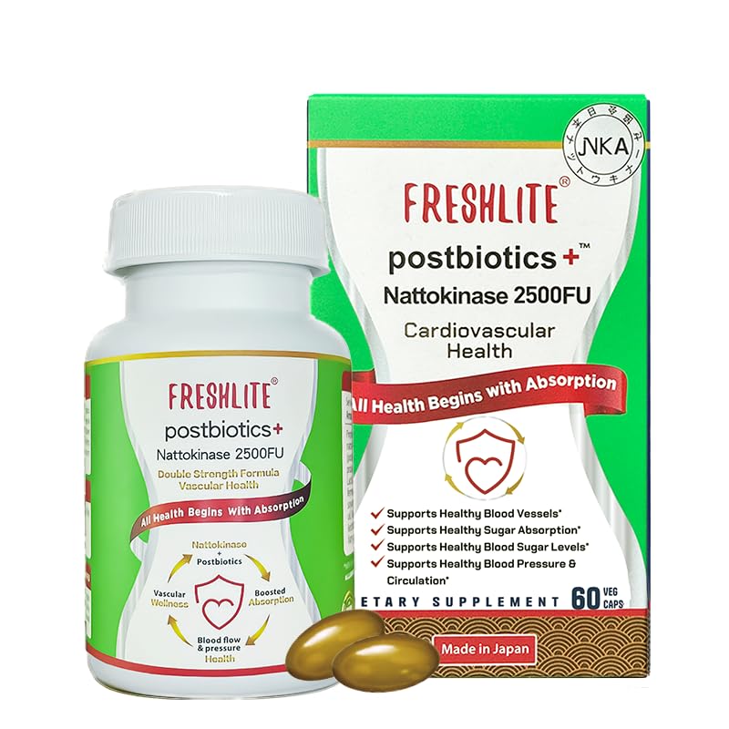 ROPELLITE 2500FU Premium NSK- SD Nattokinaasi & Vegan Postbiootit sydän- ja verisuonitautien tukemiseen