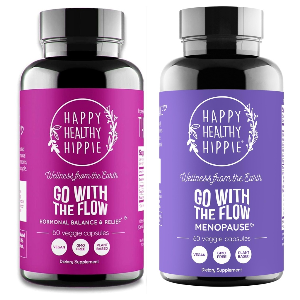 Happy Healthy Hippie Go kanssa Flow Menopause Tuki & Mene Flow Hormoni Balance naisten
