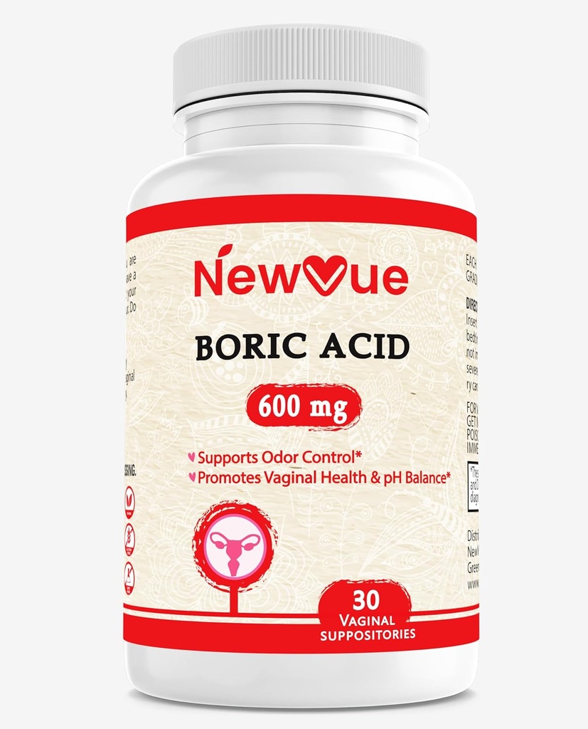 Boorihappo emätin Suppositories - 100% Pure Made in USA - Intimate Health Support (30 count)