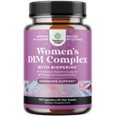 Natures Craft Potent DIM täydentää naisille - Hormoni Balance naisille DIM ja Black Pepper Menopause Tuki ja PMS Relief - vaihdevuodet lisäravinteet extra vahvuus 300mg per tarjoilu