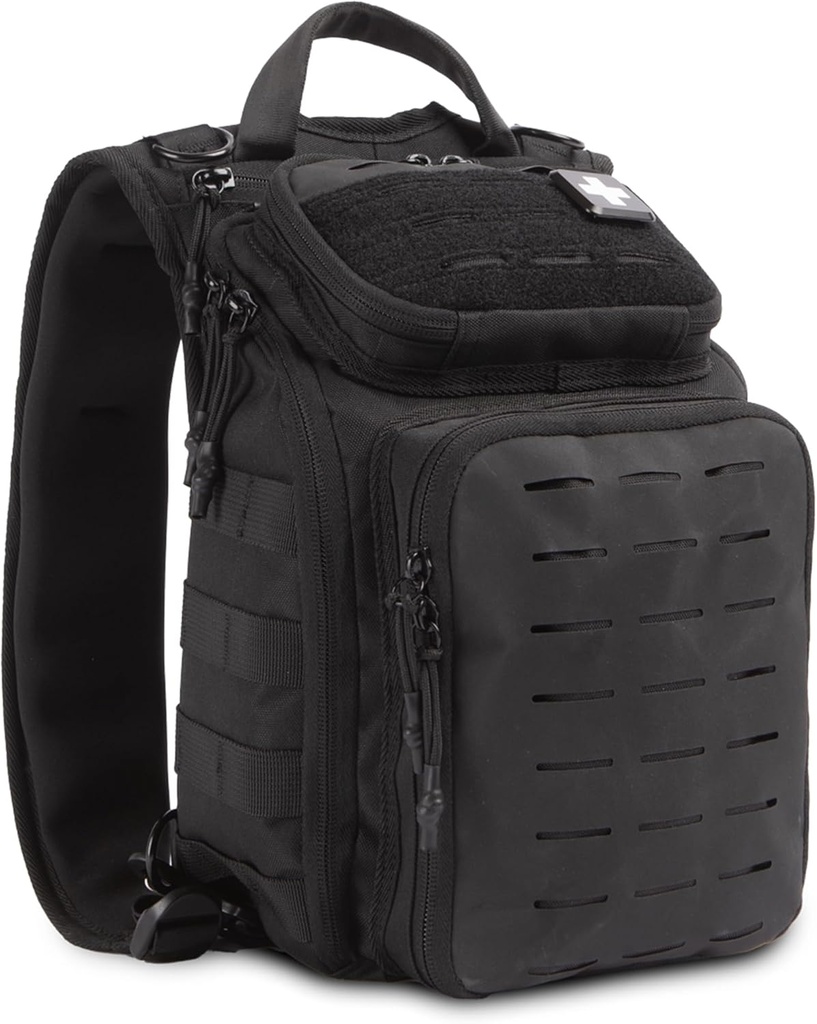 Minun Medic Recon PRO - HSA FSA ensiapupakkaus - 250+ Ensiapu ja selviytyminen Essentials, tarvikkeet, & täytyy olla IFAK kotiin, autoon, toimistoon tai liiketoimintaan - musta