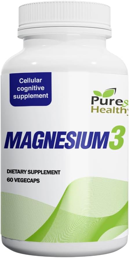 Puhdasta ja tervettä magnesiumia3 300 mg magnesiumglykonaattia, malaattia, & Sitraattia lihaksille, hermoille, stressille, & energialle