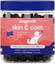 PupGrade Skin & Coat Soft Chew Supplement koirille Tuet Terve iho, takki, ja Immuno Function - Rikas luonnon kalaöljy, Omega rasvahapot, ja vitamiinit 60 pehmeät purukumia