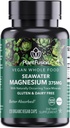 PlantFusion Vegan Magnesium Complex 375 mg merivedestä, Biosabletable Marine Magnesium Fermented Organic Whole Food Blend, ei-GMO, lihasten ja rentoutumisen tuki, 120 Cap