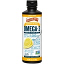 Barlean's Omega 3 Fish Oil Liquid Supplement for Miehet ja naiset, Lemon Crème, 1080mg Omega 3 EPA ja DHA rasvahappo, 16 oz