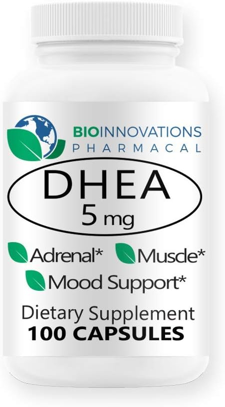 Micronized DHEA 5mg - tukee tasapainotettu hormoni tasoilla immuniteetin, aivot, luut, aineenvaihdunta, lean kehon massa, edistää terve ikääntyminen