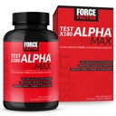 FORCE FACTOR Test X180 Alpha Max Total Testosteron och Nitric Oxide Booster för män med Fenugreek Seed och Tribulus för att öka blodflödet och förbättra manlig atletisk prestanda, 180 kapslar