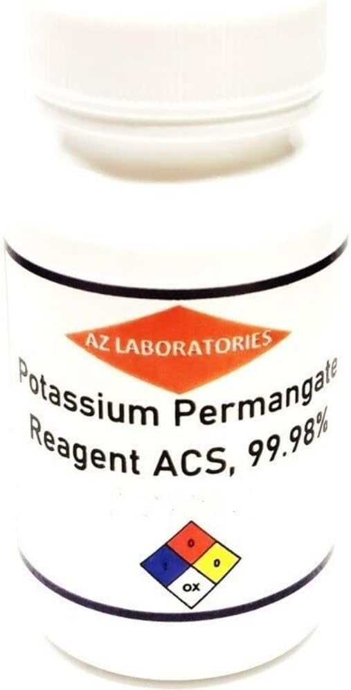 Kaliumpermanganaatti Reagenssi Gradus / 8 OZ/ Free Flowing Powder / Detox Pro Health / Samen Day Ship / USA Valmistettu / 100%