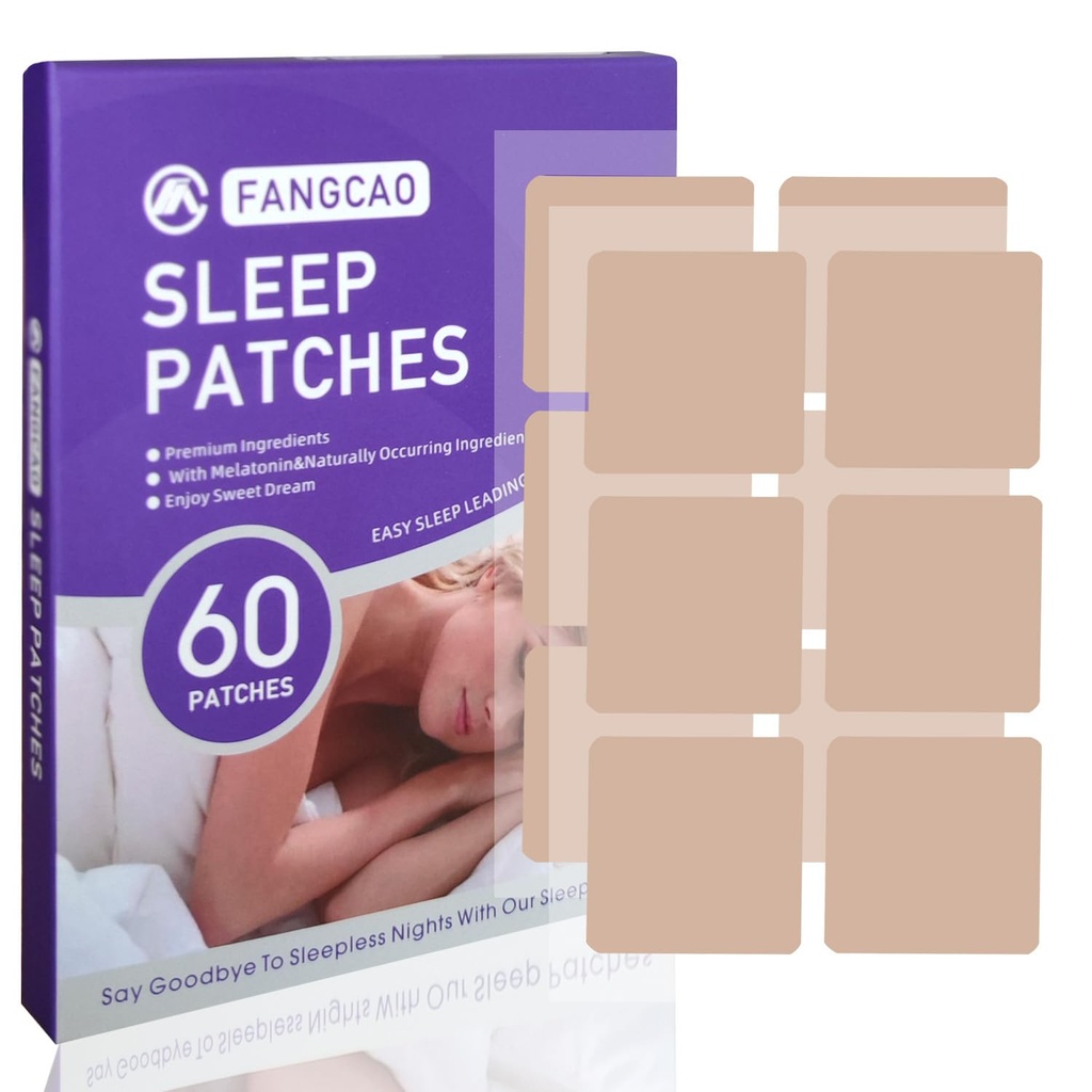 Sleep Patchs, Sleep Patch for Aikuinen, Premium Ingredients Päivitetty 60 Patchs Set, Helppo soveltaa ja mukava