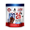 ISO26 Grass Fed Whey Protein Isolat utan konstgjorda sötningsmedel. Naturligt sötad med Monk Fruit, 1,6 pund, 24 portioner, chokladmjölk.