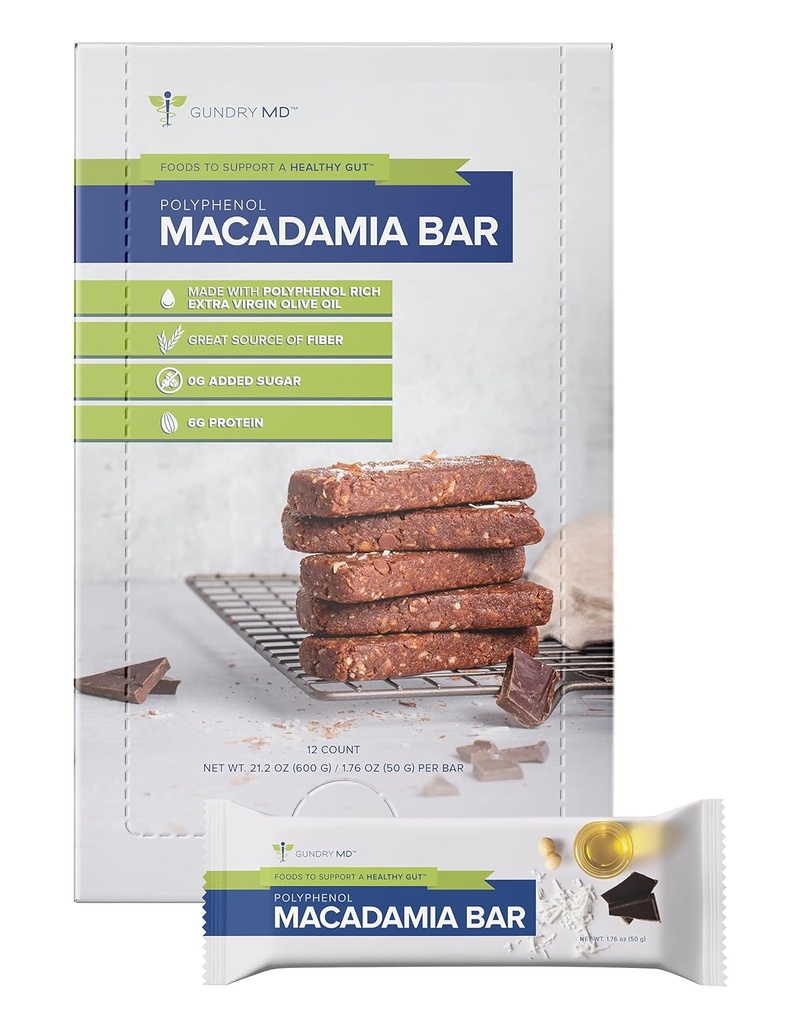 Pesula MD Polyfenoli Rich Macadamia Pähkinät Bars, 12 pakkaus