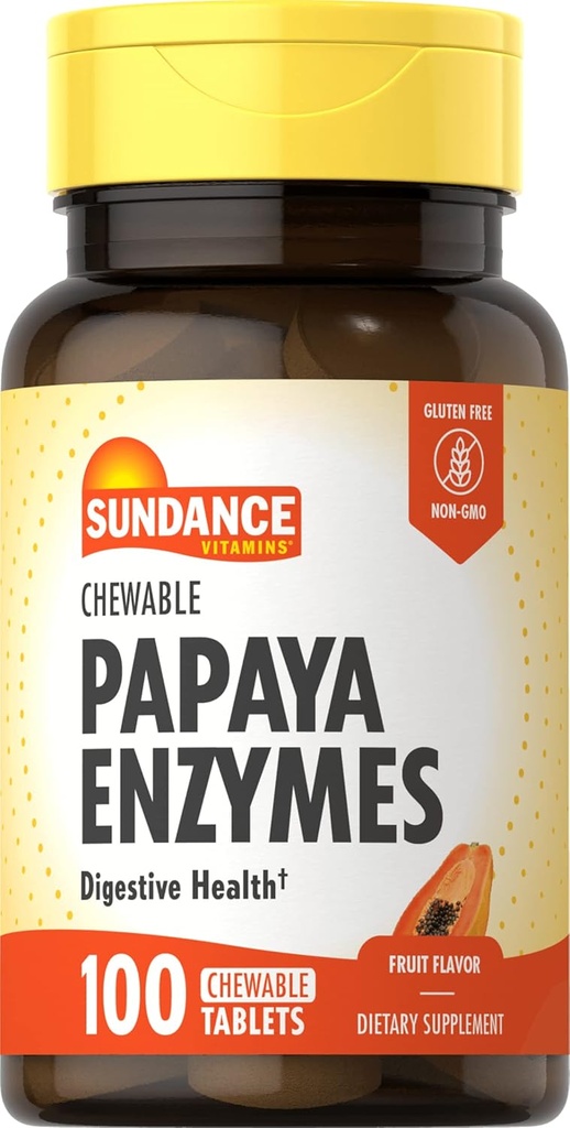 Sundance Chewable Papaya Enzyme - 100 tablettia