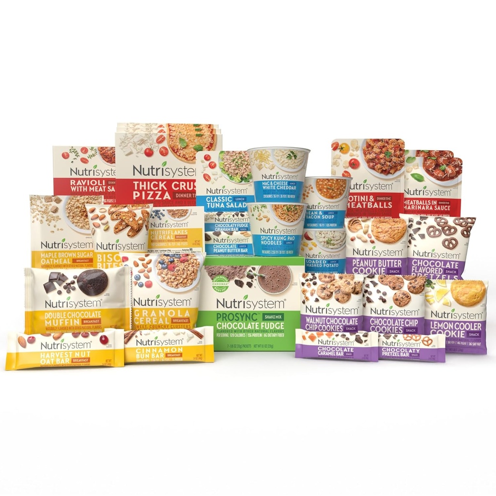 Nutrisystem® Fast Five 7-Day Diet Kit, 28 Delicious Meals & Snacks Plus Chocolate ProSync Shakes