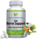 Hermotuki - Advanced Hermo Relief Alpha Lipoic Acid 650 mg - Hermo vitamiinit helppoa kädet, jalat, ja jalka aches - 60 kapselia / 30 päivän tarjonta