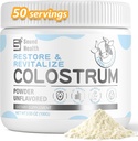 Colostrum Supplement Powder for Humans - Organic Novine Colostrum Supplement for Gut Health, ja Immuunituki - makuamaton (73 Servings)