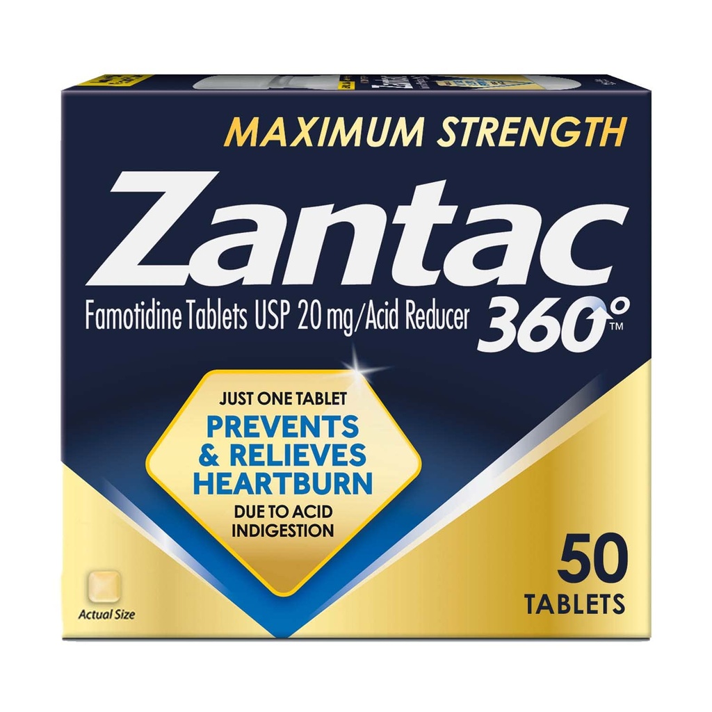 Zantac 360 Maximum Strength Tabletit, 50