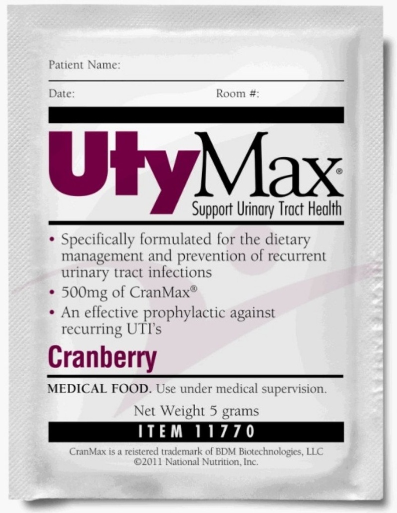 UtyMax Cranberry Drink Mix (SUPPLEMENT PWDR, UTYMAX, 5 GRAM PKS) 60 Varje / Case