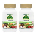 NaturesPlus Källa av Livsträdgård Kalcium - 120 Vegan kapslar, Förpackning av 2 - Vegetarisk, Glutenfri, Certifierad organisk - 60 Totala portioner