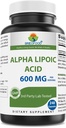 Brieofood Alpha Lipoic Acid 600mg per servering - 240 kapslar - Icke-GMO, Gluten Free