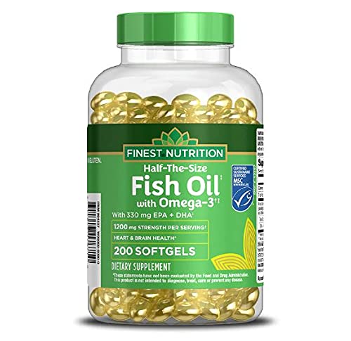 Walgreens (Finest Nutrition) Puoli-kokoinen kalaöljy 1200 mg Softgels 200.0ea